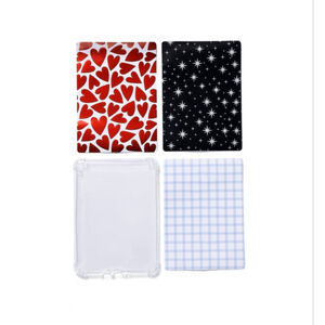 NEW Vivitar Clear E-Book Case One Size with 3 Decorative Sheets